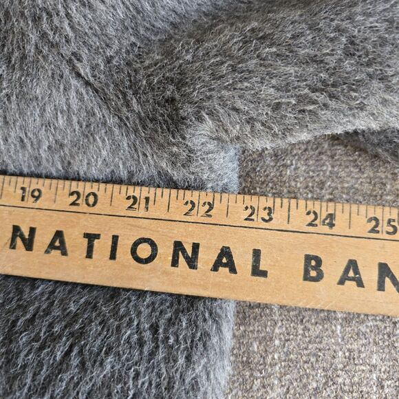 Vintage USA Regency Wool Trench Coat Gray Silky Lining Womens XL Bonwit Teller - Picture 13 of 15